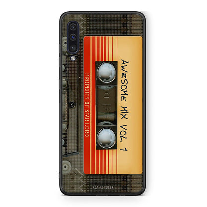 samsung a50 Awesome Mix θήκη από τη Smartfits με σχέδιο στο πίσω μέρος και μαύρο περίβλημα | Smartphone case with colorful back and black bezels by Smartfits