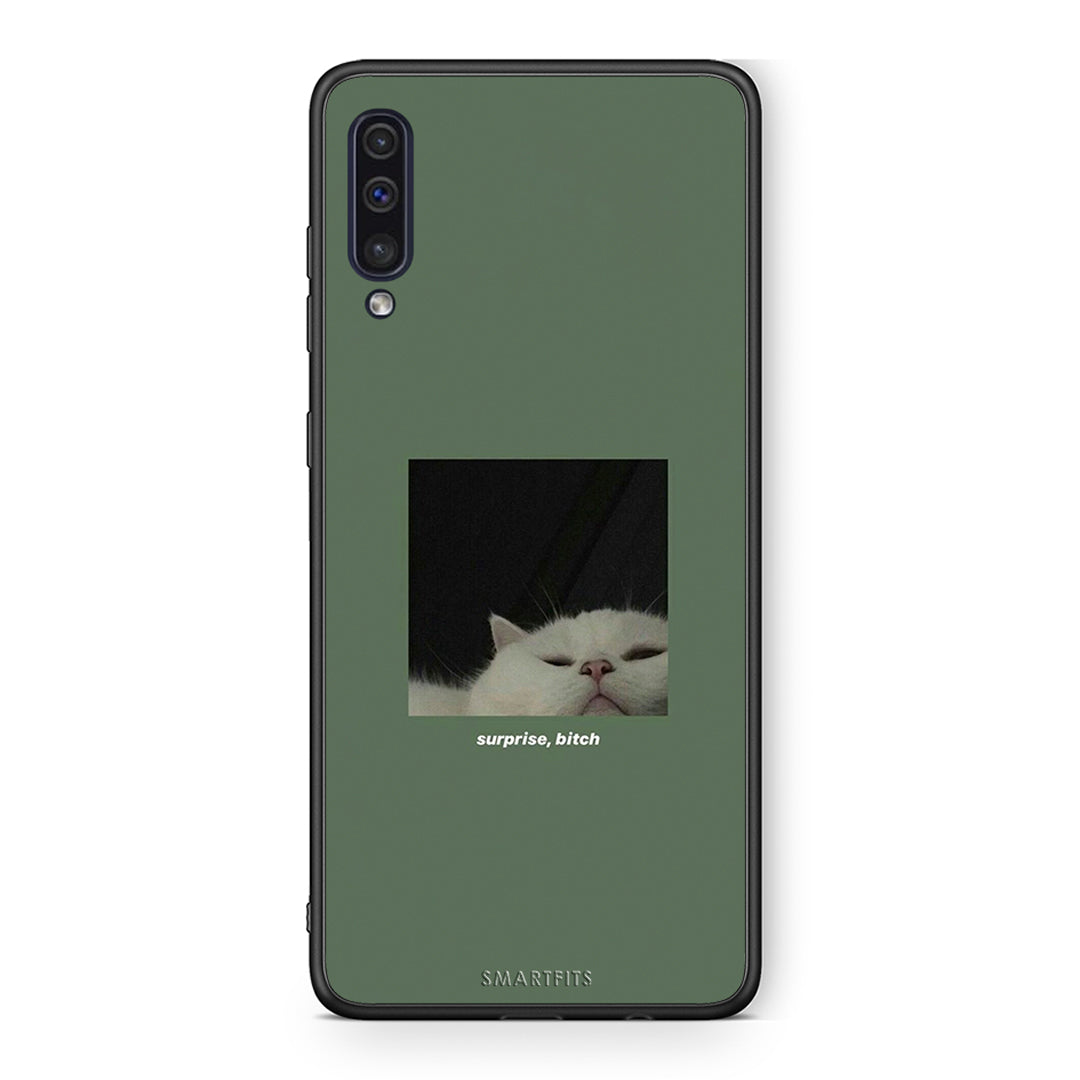 samsung a50 Bitch Surprise θήκη από τη Smartfits με σχέδιο στο πίσω μέρος και μαύρο περίβλημα | Smartphone case with colorful back and black bezels by Smartfits