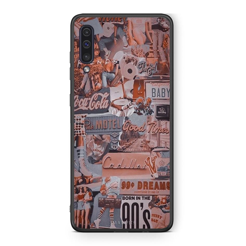 samsung a50 Born In 90s θήκη από τη Smartfits με σχέδιο στο πίσω μέρος και μαύρο περίβλημα | Smartphone case with colorful back and black bezels by Smartfits