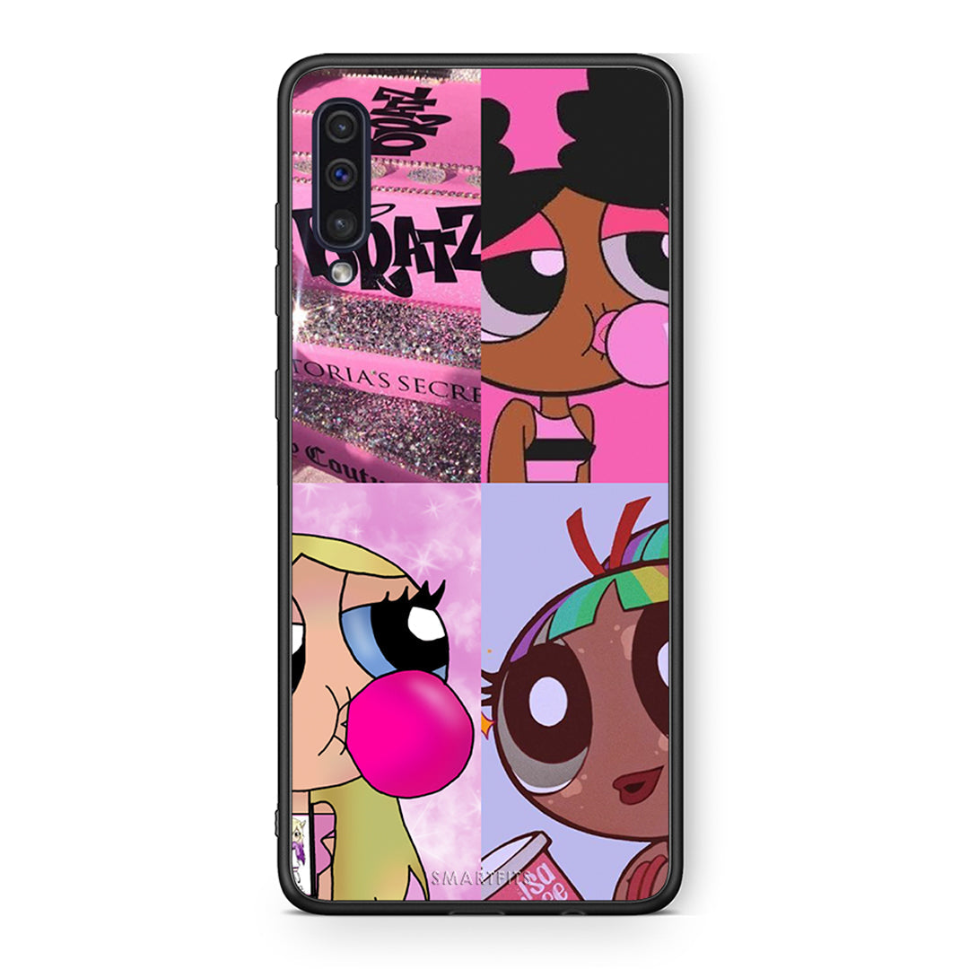 samsung a50 Bubble Girls Θήκη Αγίου Βαλεντίνου από τη Smartfits με σχέδιο στο πίσω μέρος και μαύρο περίβλημα | Smartphone case with colorful back and black bezels by Smartfits