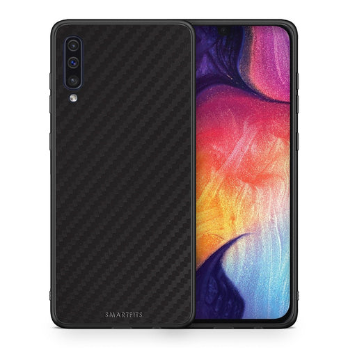 Θήκη Samsung A50/A30s Carbon Black από τη Smartfits με σχέδιο στο πίσω μέρος και μαύρο περίβλημα | Samsung A50/A30s Carbon Black case with colorful back and black bezels
