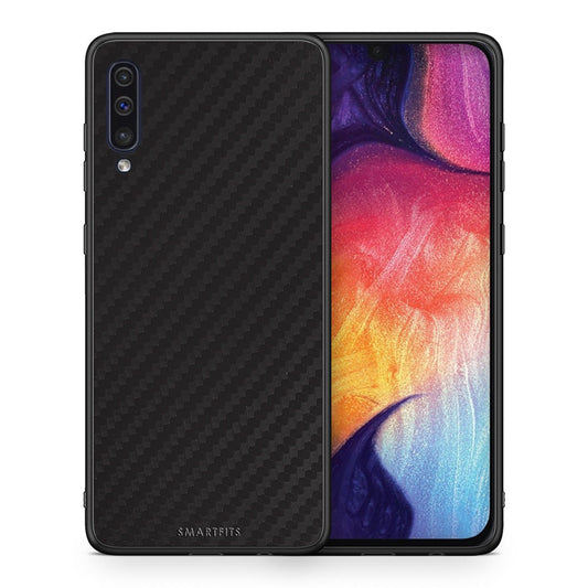 Θήκη Samsung A50/A30s Carbon Black από τη Smartfits με σχέδιο στο πίσω μέρος και μαύρο περίβλημα | Samsung A50/A30s Carbon Black case with colorful back and black bezels