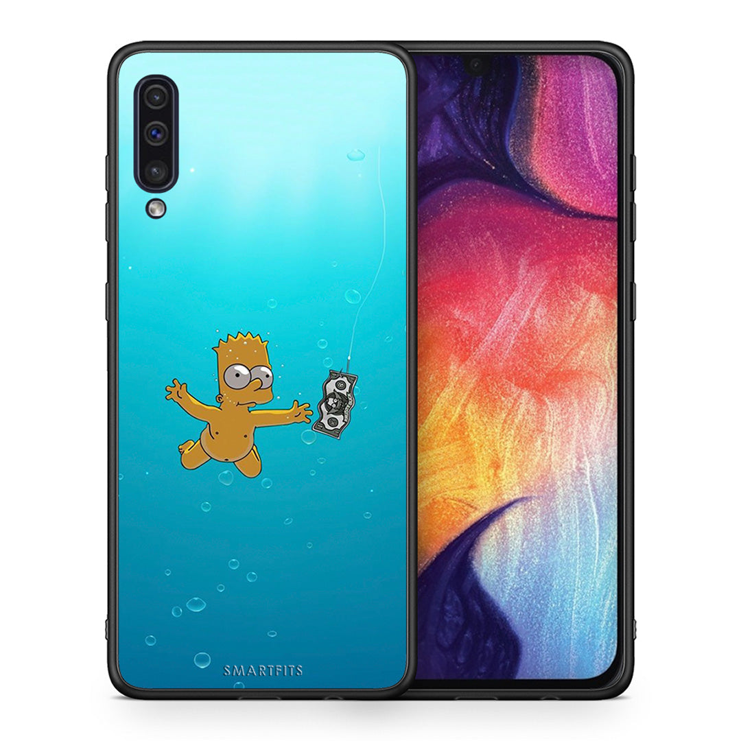 Θήκη Samsung A50/A30s Chasing Money από τη Smartfits με σχέδιο στο πίσω μέρος και μαύρο περίβλημα | Samsung A50/A30s Chasing Money case with colorful back and black bezels