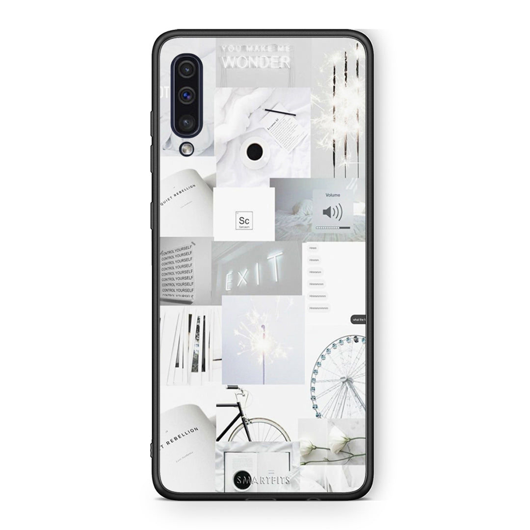 samsung a50 Collage Make Me Wonder Θήκη Αγίου Βαλεντίνου από τη Smartfits με σχέδιο στο πίσω μέρος και μαύρο περίβλημα | Smartphone case with colorful back and black bezels by Smartfits