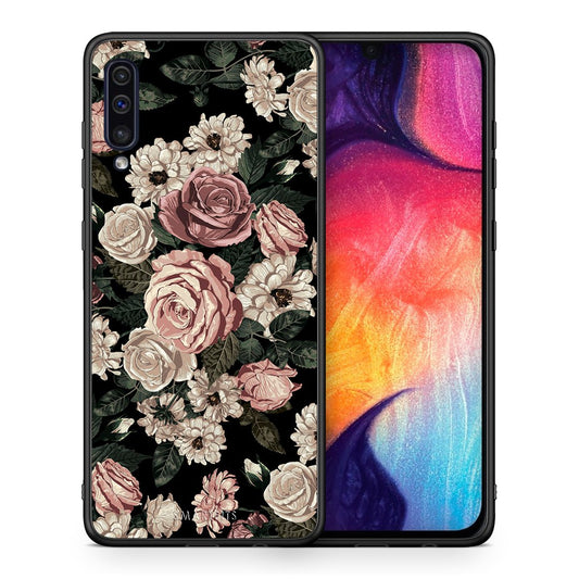 Θήκη Samsung A50/A30s Wild Roses Flower από τη Smartfits με σχέδιο στο πίσω μέρος και μαύρο περίβλημα | Samsung A50/A30s Wild Roses Flower case with colorful back and black bezels