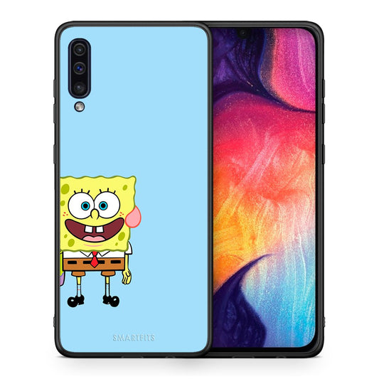 Θήκη Samsung A50/A30s Friends Bob από τη Smartfits με σχέδιο στο πίσω μέρος και μαύρο περίβλημα | Samsung A50/A30s Friends Bob case with colorful back and black bezels