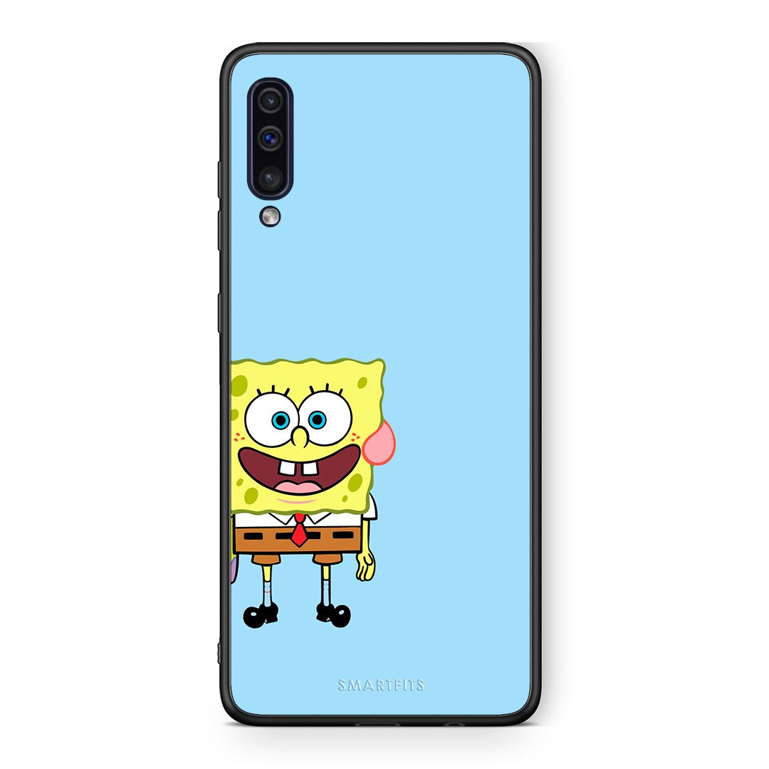samsung a50 Friends Bob θήκη από τη Smartfits με σχέδιο στο πίσω μέρος και μαύρο περίβλημα | Smartphone case with colorful back and black bezels by Smartfits