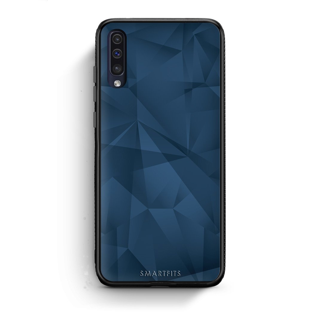 39 - samsung galaxy a50 Blue Abstract Geometric case, cover, bumper