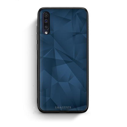 39 - samsung galaxy a50 Blue Abstract Geometric case, cover, bumper