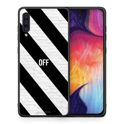 Θήκη Samsung A50/A30s Get Off από τη Smartfits με σχέδιο στο πίσω μέρος και μαύρο περίβλημα | Samsung A50/A30s Get Off case with colorful back and black bezels