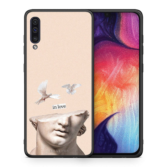 Θήκη Samsung A50/A30s In Love από τη Smartfits με σχέδιο στο πίσω μέρος και μαύρο περίβλημα | Samsung A50/A30s In Love case with colorful back and black bezels