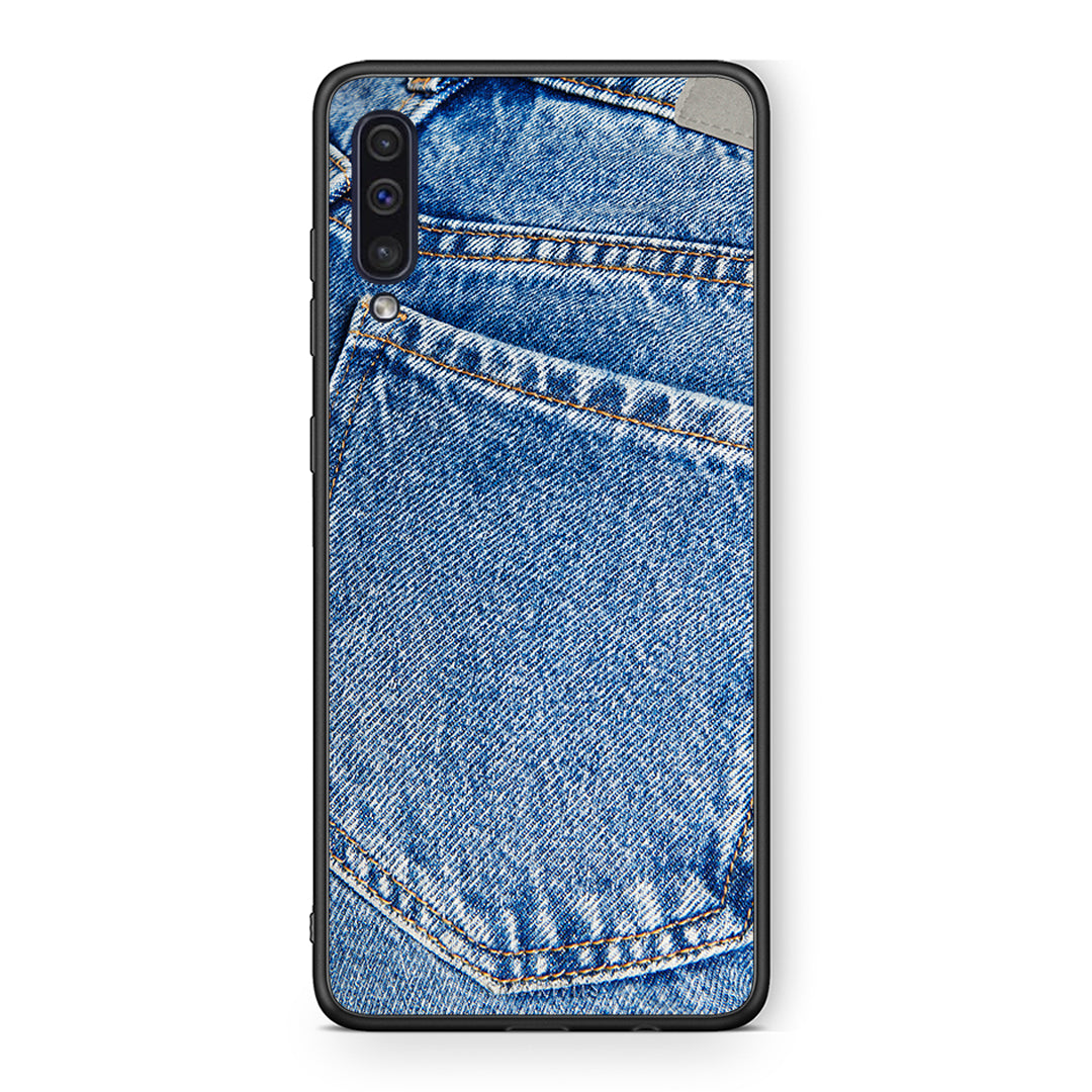 samsung a50 Jeans Pocket θήκη από τη Smartfits με σχέδιο στο πίσω μέρος και μαύρο περίβλημα | Smartphone case with colorful back and black bezels by Smartfits