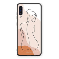 Thumbnail for samsung a50 LineArt Woman θήκη από τη Smartfits με σχέδιο στο πίσω μέρος και μαύρο περίβλημα | Smartphone case with colorful back and black bezels by Smartfits