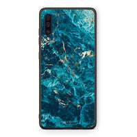 Thumbnail for samsung a50 Marble Blue θήκη από τη Smartfits με σχέδιο στο πίσω μέρος και μαύρο περίβλημα | Smartphone case with colorful back and black bezels by Smartfits