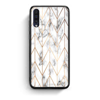 Thumbnail for 44 - samsung galaxy a50 Gold Geometric Marble case, cover, bumper