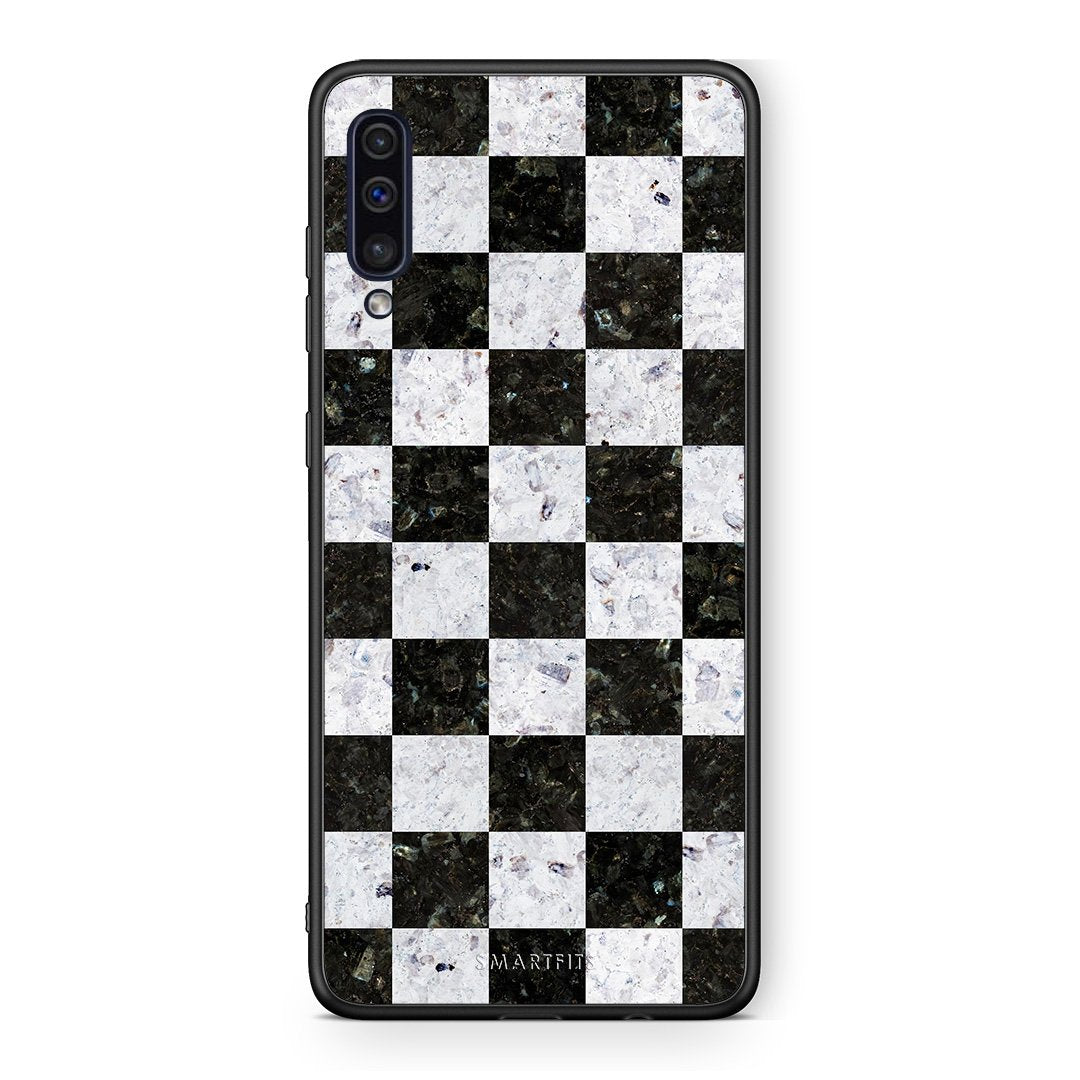 4 - samsung a50 Square Geometric Marble case, cover, bumper