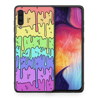 Thumbnail for Θήκη Samsung A50/A30s Melting Rainbow από τη Smartfits με σχέδιο στο πίσω μέρος και μαύρο περίβλημα | Samsung A50/A30s Melting Rainbow case with colorful back and black bezels