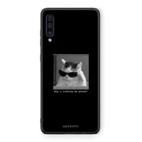 Thumbnail for samsung a50 Meme Cat θήκη από τη Smartfits με σχέδιο στο πίσω μέρος και μαύρο περίβλημα | Smartphone case with colorful back and black bezels by Smartfits