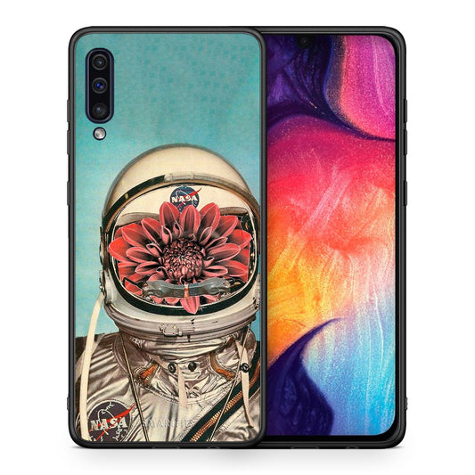 Θήκη Samsung A50/A30s Nasa Bloom από τη Smartfits με σχέδιο στο πίσω μέρος και μαύρο περίβλημα | Samsung A50/A30s Nasa Bloom case with colorful back and black bezels