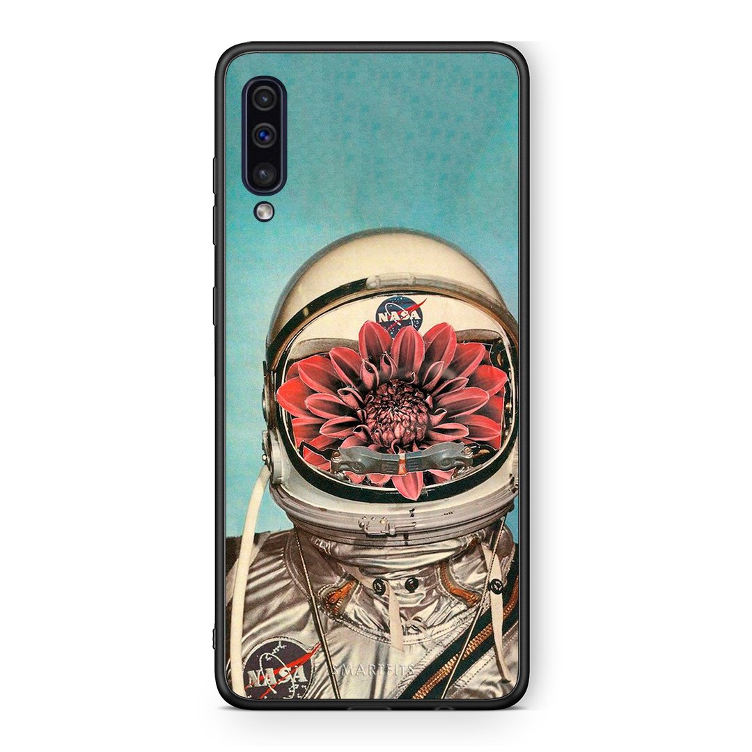 samsung a50 Nasa Bloom θήκη από τη Smartfits με σχέδιο στο πίσω μέρος και μαύρο περίβλημα | Smartphone case with colorful back and black bezels by Smartfits