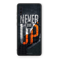 Thumbnail for samsung a50 Never Give Up Θήκη Αγίου Βαλεντίνου από τη Smartfits με σχέδιο στο πίσω μέρος και μαύρο περίβλημα | Smartphone case with colorful back and black bezels by Smartfits