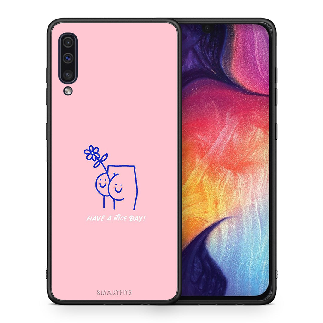 Θήκη Samsung A50/A30s Nice Day από τη Smartfits με σχέδιο στο πίσω μέρος και μαύρο περίβλημα | Samsung A50/A30s Nice Day case with colorful back and black bezels