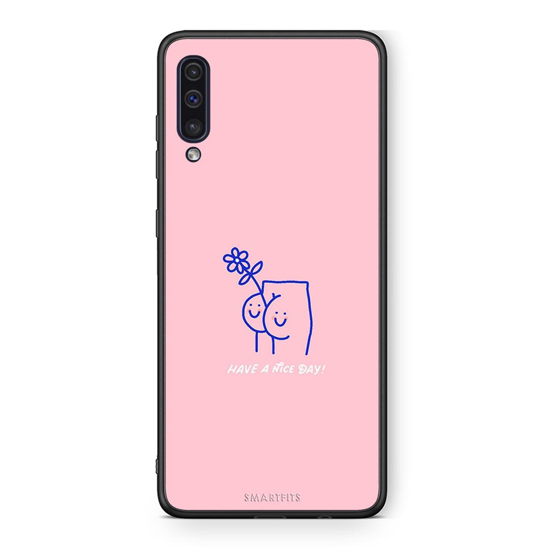 samsung a50 Nice Day θήκη από τη Smartfits με σχέδιο στο πίσω μέρος και μαύρο περίβλημα | Smartphone case with colorful back and black bezels by Smartfits