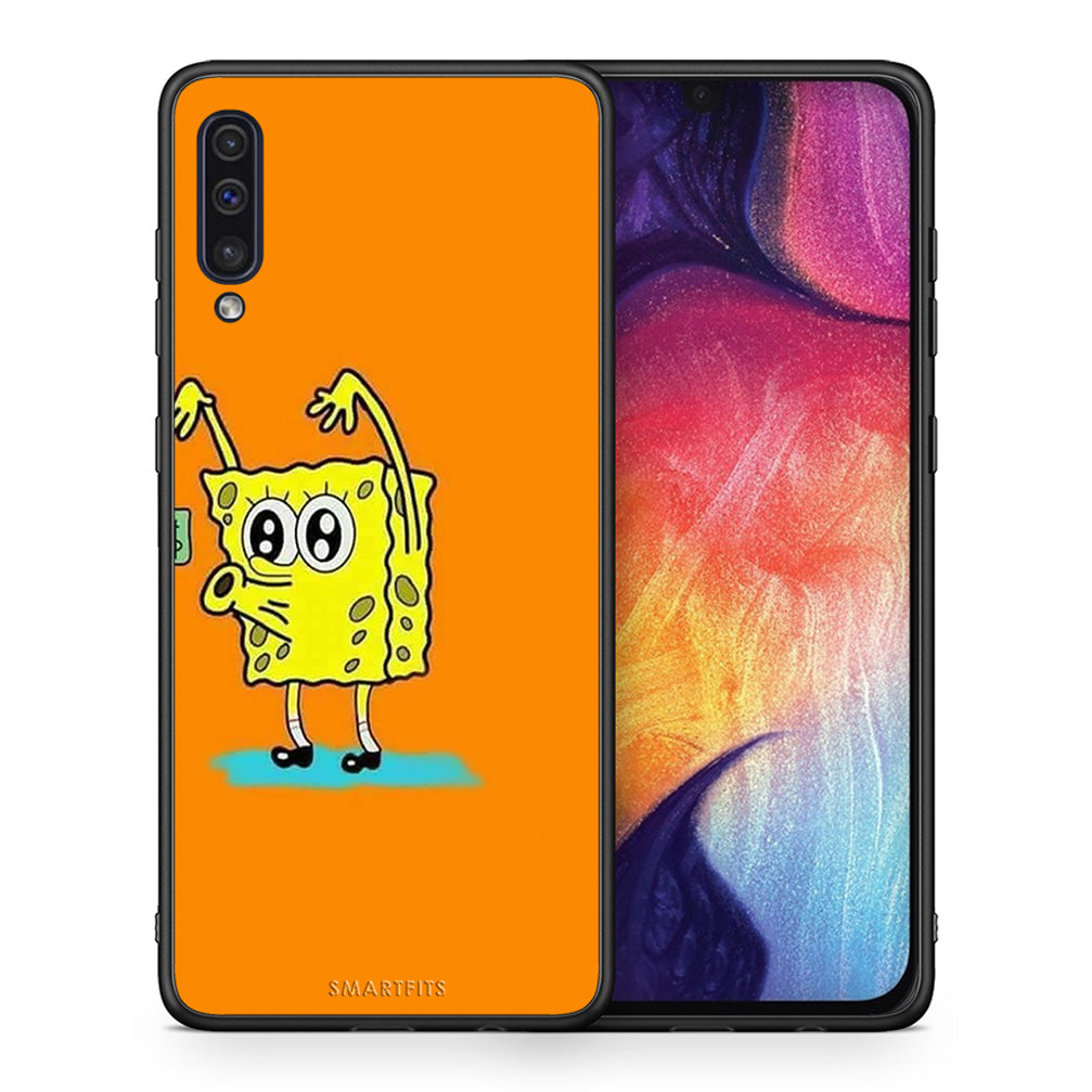 Θήκη Αγίου Βαλεντίνου Samsung A50 / A30s No Money 2 από τη Smartfits με σχέδιο στο πίσω μέρος και μαύρο περίβλημα | Samsung A50 / A30s No Money 2 case with colorful back and black bezels