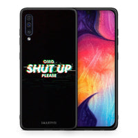 Thumbnail for Θήκη Samsung A50/A30s OMG ShutUp από τη Smartfits με σχέδιο στο πίσω μέρος και μαύρο περίβλημα | Samsung A50/A30s OMG ShutUp case with colorful back and black bezels