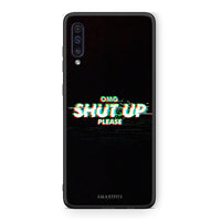 Thumbnail for samsung a50 OMG ShutUp θήκη από τη Smartfits με σχέδιο στο πίσω μέρος και μαύρο περίβλημα | Smartphone case with colorful back and black bezels by Smartfits