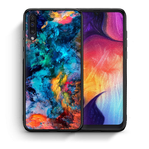 Θήκη Samsung A50/A30s Crayola Paint από τη Smartfits με σχέδιο στο πίσω μέρος και μαύρο περίβλημα | Samsung A50/A30s Crayola Paint case with colorful back and black bezels