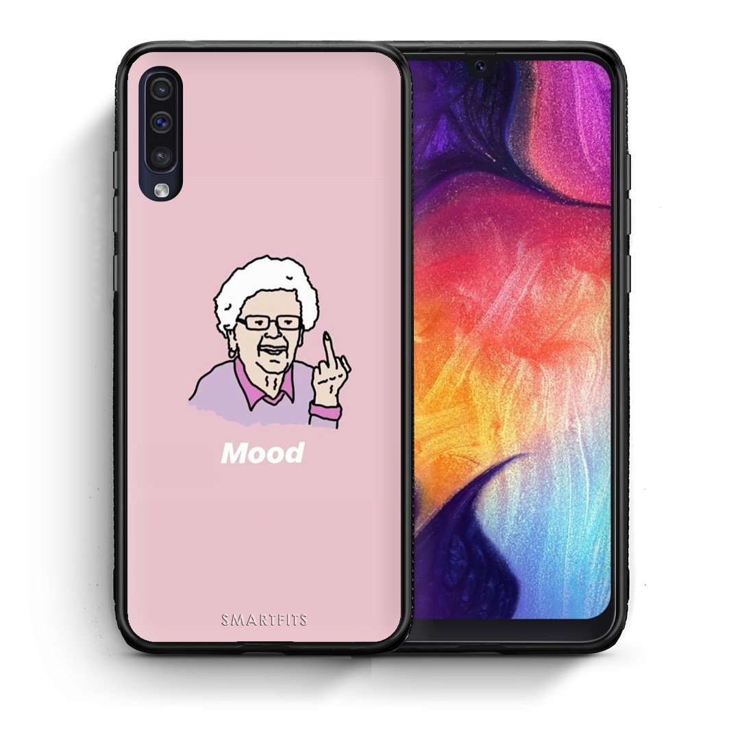 Θήκη Samsung A50/A30s Mood PopArt από τη Smartfits με σχέδιο στο πίσω μέρος και μαύρο περίβλημα | Samsung A50/A30s Mood PopArt case with colorful back and black bezels