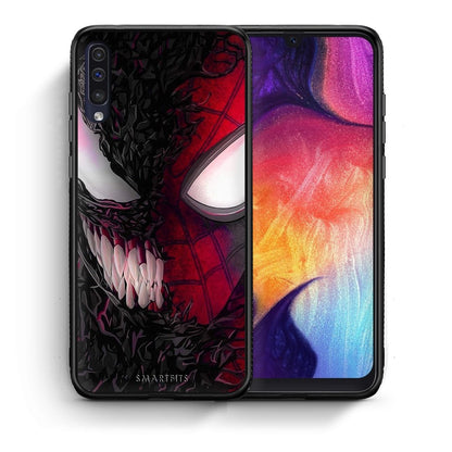 Θήκη Samsung A50/A30s SpiderVenom PopArt από τη Smartfits με σχέδιο στο πίσω μέρος και μαύρο περίβλημα | Samsung A50/A30s SpiderVenom PopArt case with colorful back and black bezels