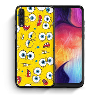 Thumbnail for Θήκη Samsung A50/A30s Sponge PopArt από τη Smartfits με σχέδιο στο πίσω μέρος και μαύρο περίβλημα | Samsung A50/A30s Sponge PopArt case with colorful back and black bezels