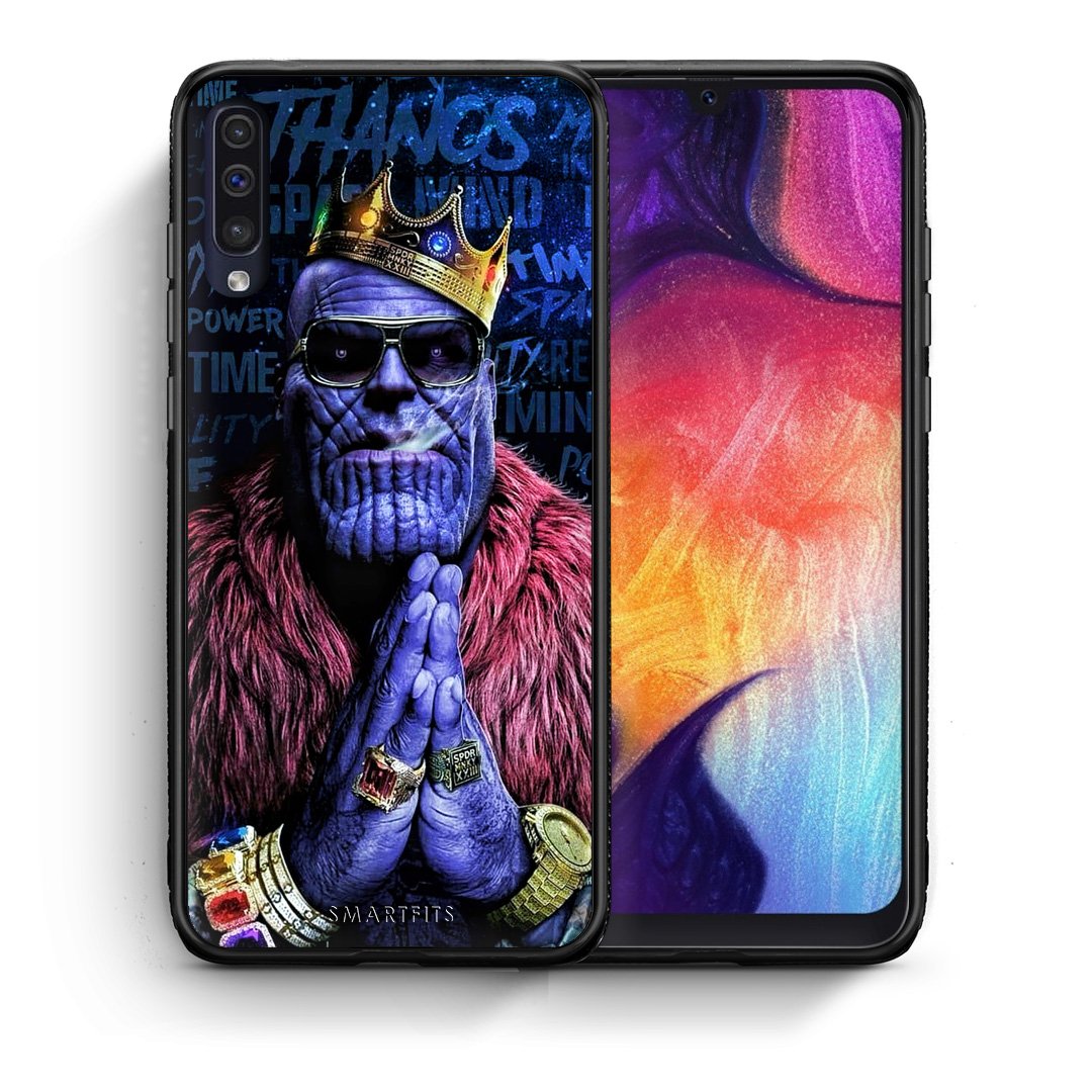 Θήκη Samsung A50/A30s Thanos PopArt από τη Smartfits με σχέδιο στο πίσω μέρος και μαύρο περίβλημα | Samsung A50/A30s Thanos PopArt case with colorful back and black bezels