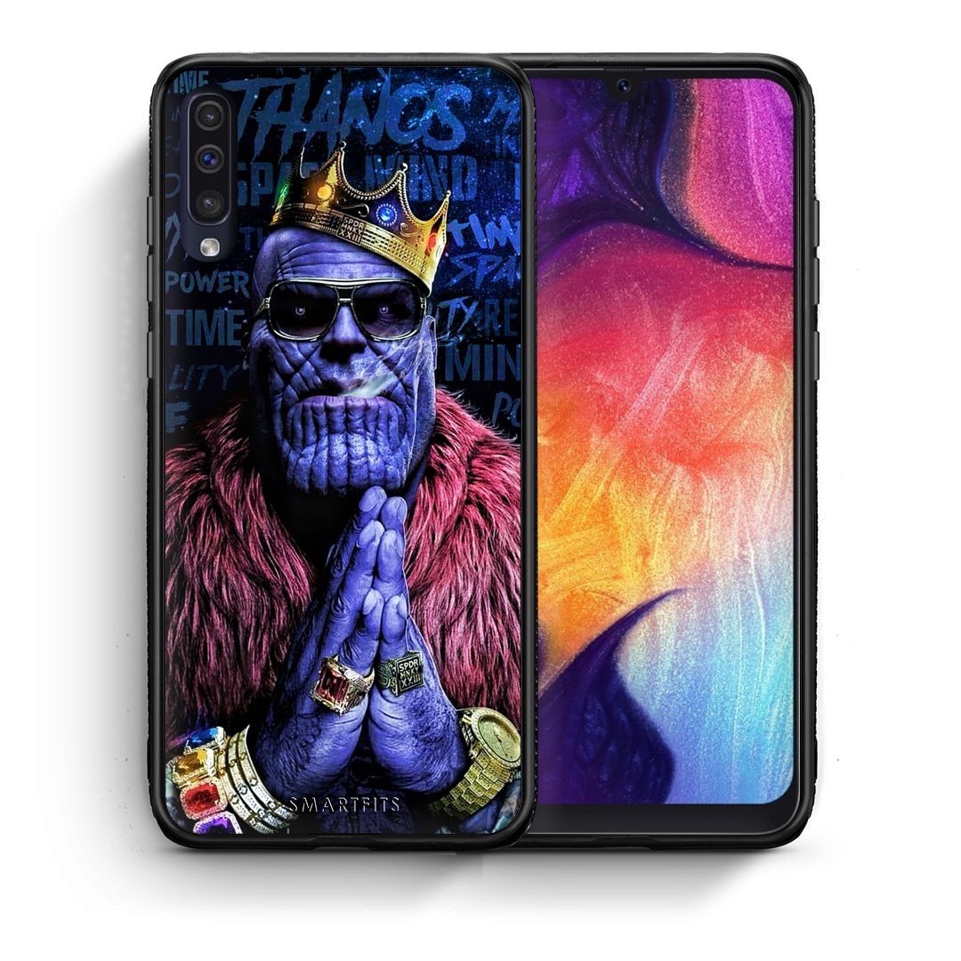 Θήκη Samsung A50/A30s Thanos PopArt από τη Smartfits με σχέδιο στο πίσω μέρος και μαύρο περίβλημα | Samsung A50/A30s Thanos PopArt case with colorful back and black bezels