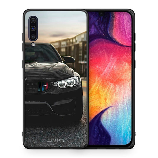 Θήκη Samsung A50/A30s M3 Racing από τη Smartfits με σχέδιο στο πίσω μέρος και μαύρο περίβλημα | Samsung A50/A30s M3 Racing case with colorful back and black bezels
