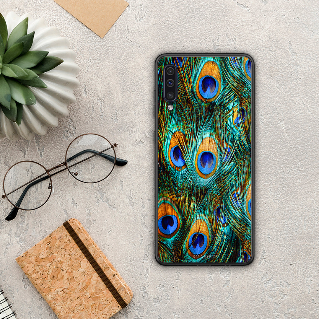 Real Peacock Feathers - Samsung Galaxy A50 / A30s θήκη