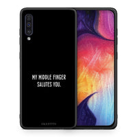Thumbnail for Θήκη Samsung A50/A30s Salute από τη Smartfits με σχέδιο στο πίσω μέρος και μαύρο περίβλημα | Samsung A50/A30s Salute case with colorful back and black bezels