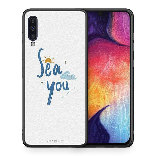 Θήκη Samsung A50 / A30s Sea You από τη Smartfits με σχέδιο στο πίσω μέρος και μαύρο περίβλημα | Samsung A50 / A30s Sea You case with colorful back and black bezels