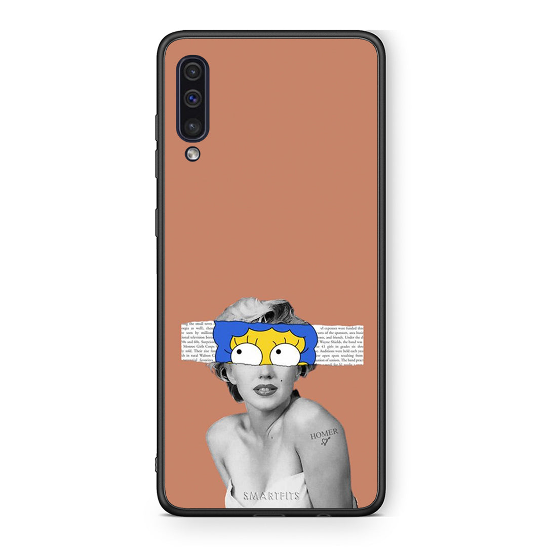 samsung a50 Sim Merilyn θήκη από τη Smartfits με σχέδιο στο πίσω μέρος και μαύρο περίβλημα | Smartphone case with colorful back and black bezels by Smartfits