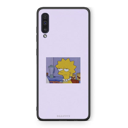 samsung a50 So Happy θήκη από τη Smartfits με σχέδιο στο πίσω μέρος και μαύρο περίβλημα | Smartphone case with colorful back and black bezels by Smartfits