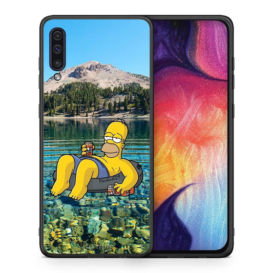 Θήκη Samsung A50 / A30s Summer Happiness από τη Smartfits με σχέδιο στο πίσω μέρος και μαύρο περίβλημα | Samsung A50 / A30s Summer Happiness case with colorful back and black bezels