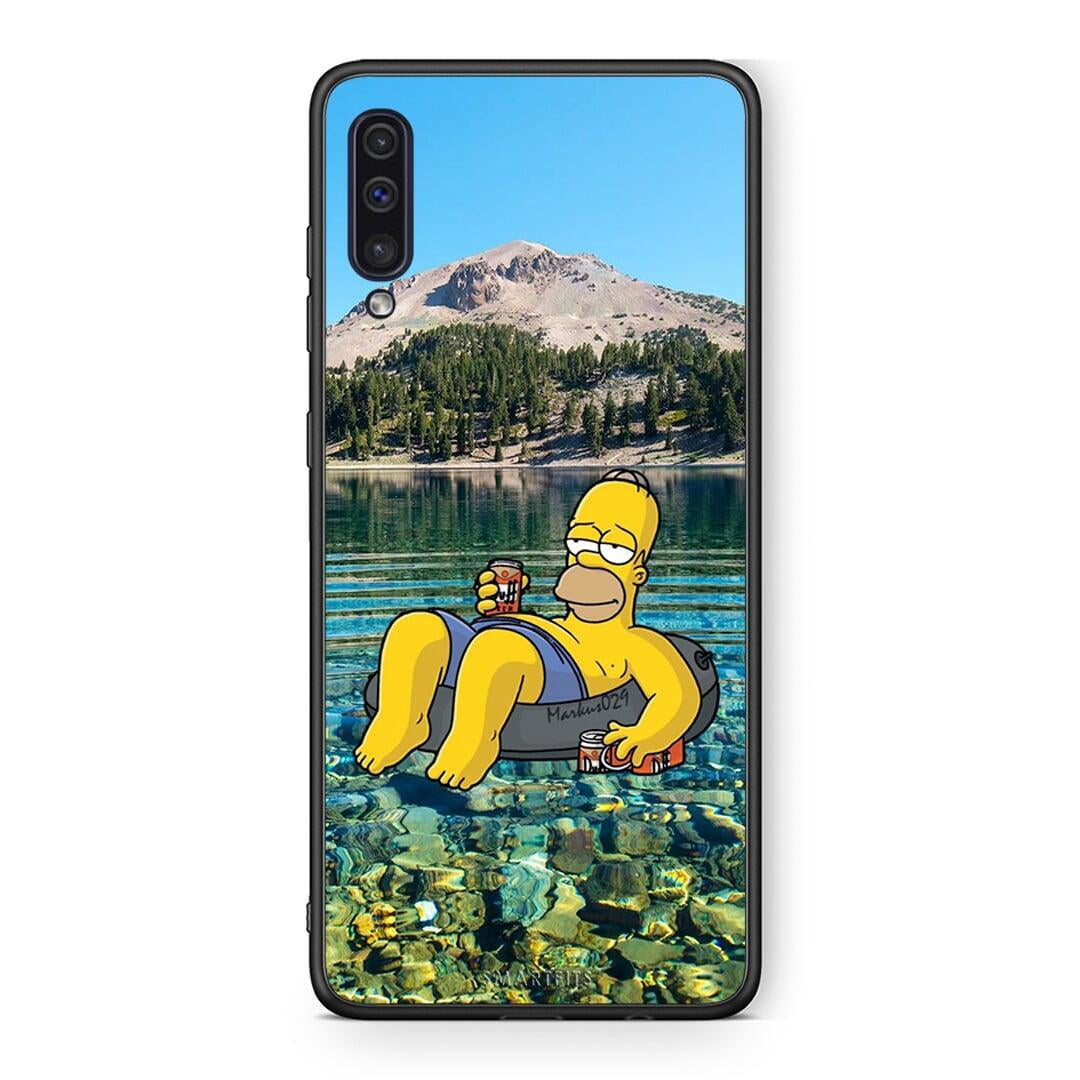 samsung a50 Summer Happiness Θήκη από τη Smartfits με σχέδιο στο πίσω μέρος και μαύρο περίβλημα | Smartphone case with colorful back and black bezels by Smartfits