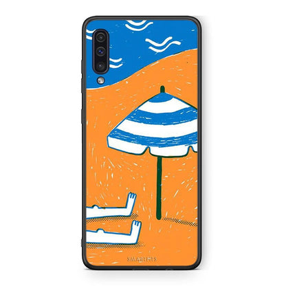 samsung a50 Summering Θήκη από τη Smartfits με σχέδιο στο πίσω μέρος και μαύρο περίβλημα | Smartphone case with colorful back and black bezels by Smartfits