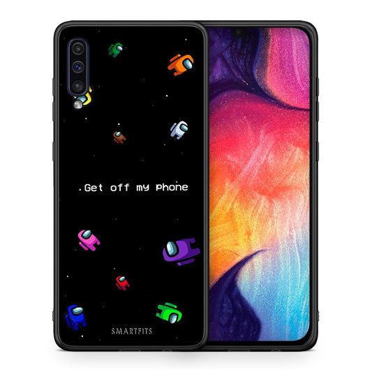Θήκη Samsung A50/A30s AFK Text από τη Smartfits με σχέδιο στο πίσω μέρος και μαύρο περίβλημα | Samsung A50/A30s AFK Text case with colorful back and black bezels