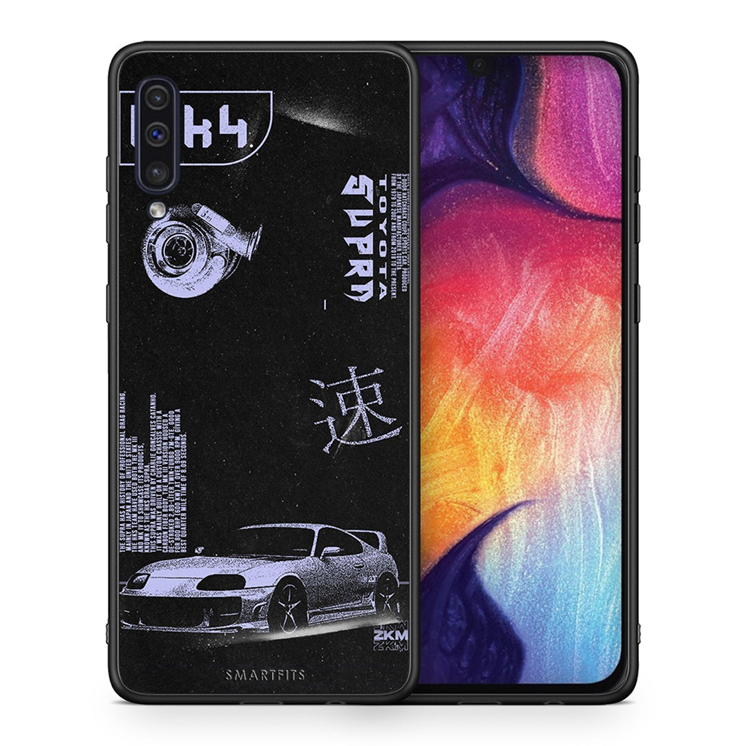 Θήκη Αγίου Βαλεντίνου Samsung A50 / A30s Tokyo Drift από τη Smartfits με σχέδιο στο πίσω μέρος και μαύρο περίβλημα | Samsung A50 / A30s Tokyo Drift case with colorful back and black bezels
