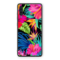Thumbnail for samsung a50 Tropical Flowers θήκη από τη Smartfits με σχέδιο στο πίσω μέρος και μαύρο περίβλημα | Smartphone case with colorful back and black bezels by Smartfits
