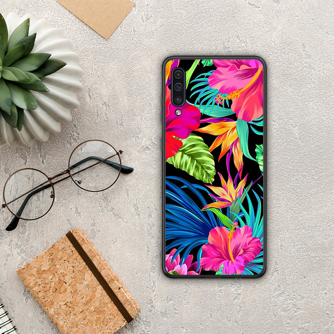 Tropical Flowers - Samsung Galaxy A50 / A30s θήκη