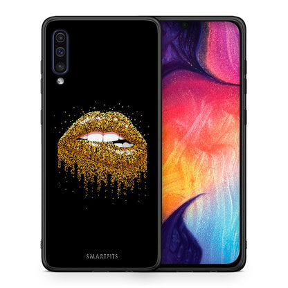 Θήκη Samsung A50/A30s Golden Valentine από τη Smartfits με σχέδιο στο πίσω μέρος και μαύρο περίβλημα | Samsung A50/A30s Golden Valentine case with colorful back and black bezels